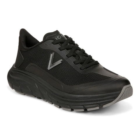 Vionic Walk Max Stretch Lace Up Sneaker Black Mesh