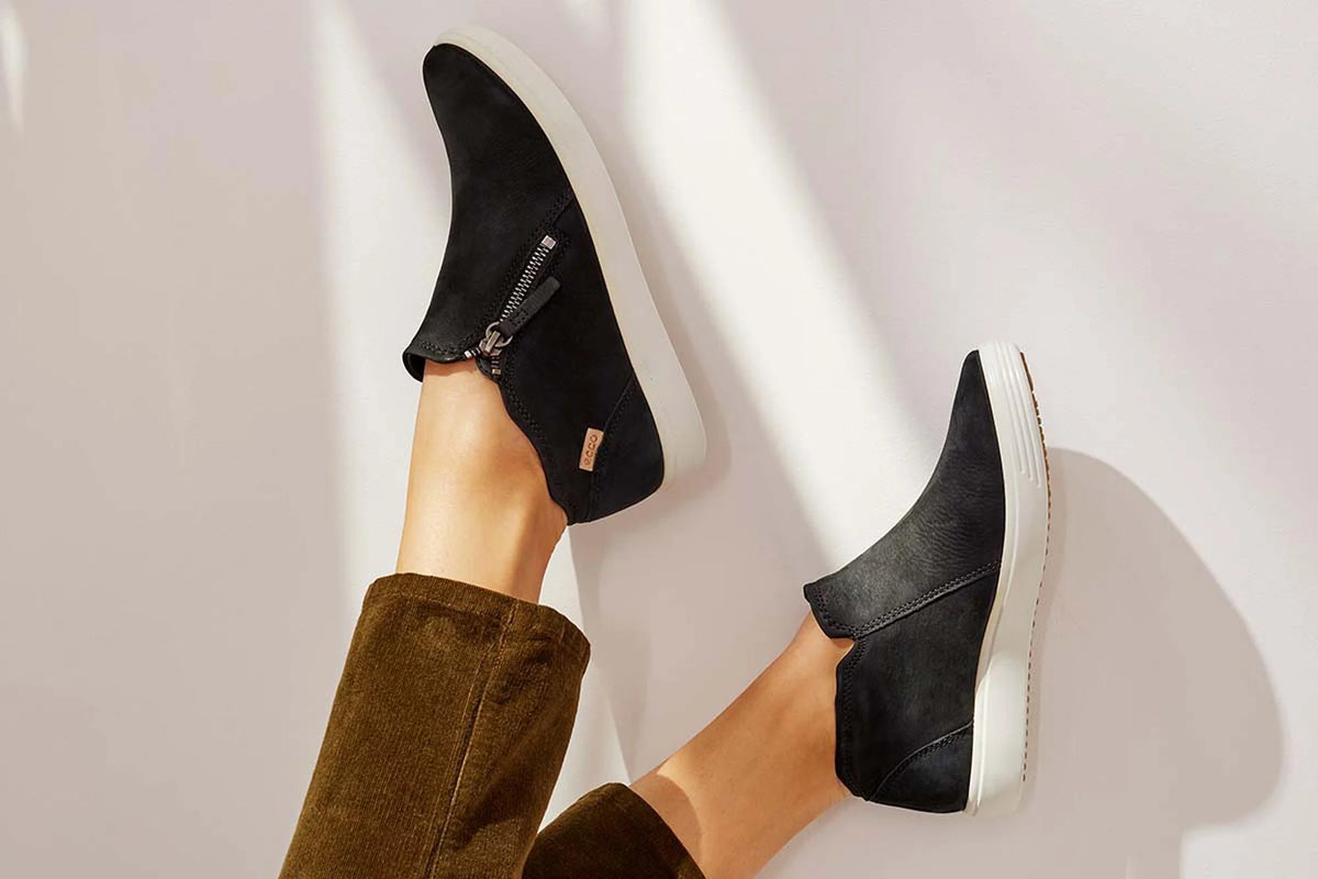 Ecco Women s Soft 7 Low Boot Black Valentino s Comfort Shoes