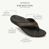 Vionic Men's Tide Toe Post Brown Sandal