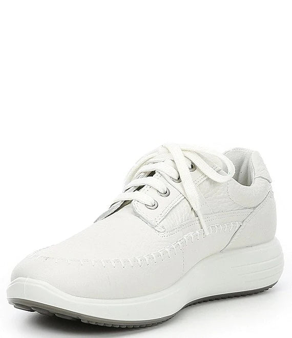 Ecco Men's Soft Retro Laced Leather Sneaker Fluidform Regatta/White  10-10.5 New