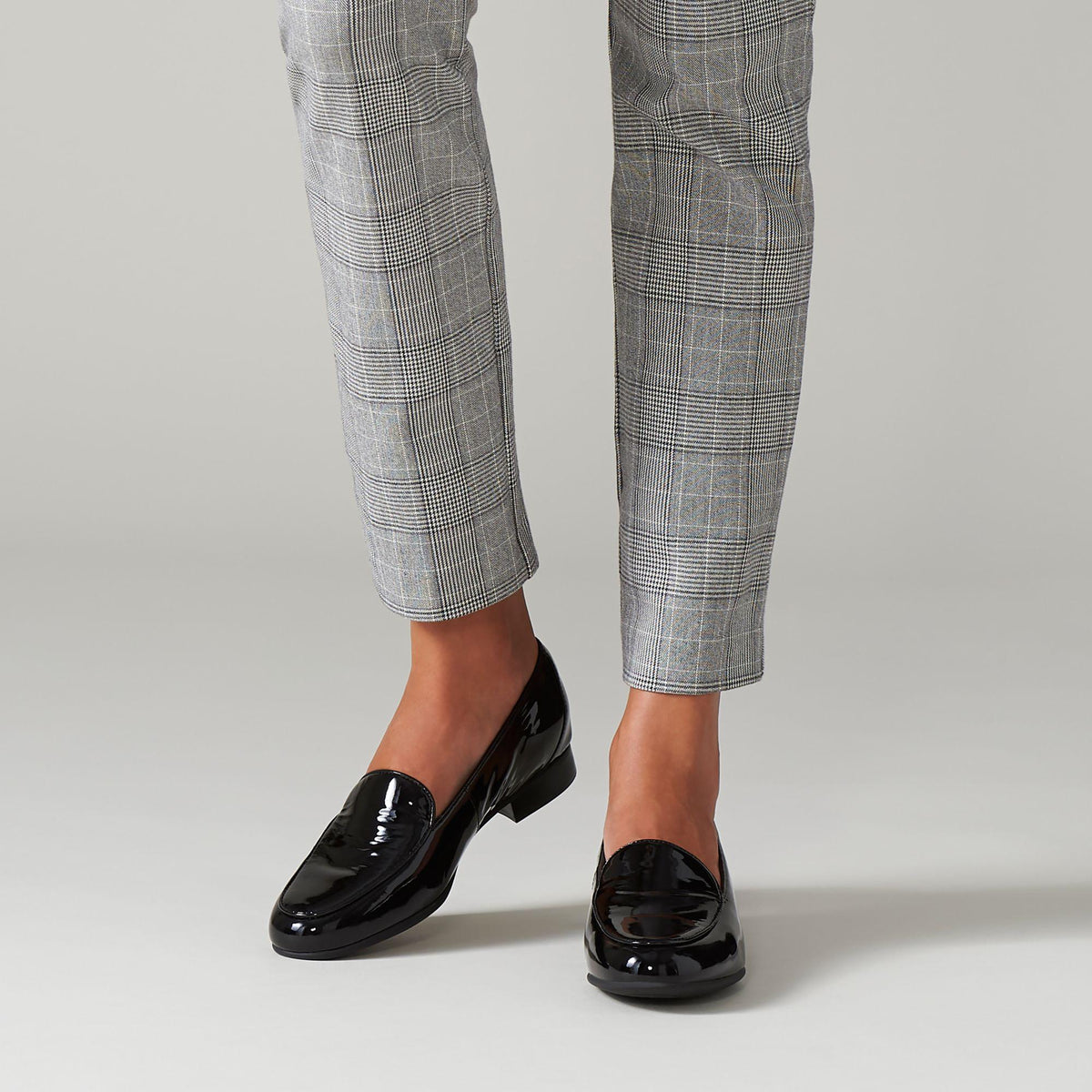 Clarks Un Blush Ease Loafer Black Patent - Main Image