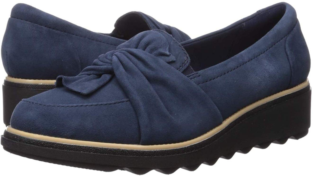 Clarks Sharon Aster, Mocassini Da Donna In Pelle, Morbidi E Con Plantare Comfort, Invernali