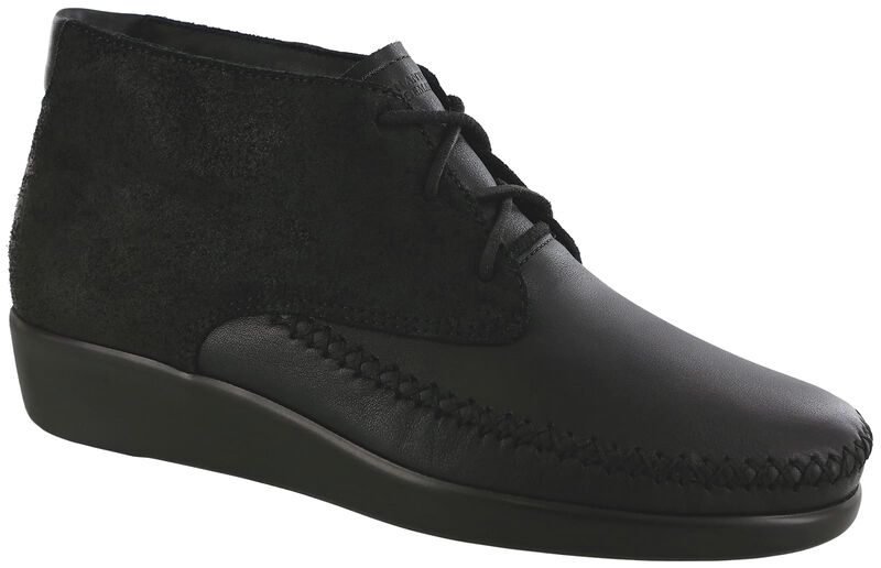 SAS Kich Lace Up Ankle Boot Licorice Valentino s Comfort Shoes
