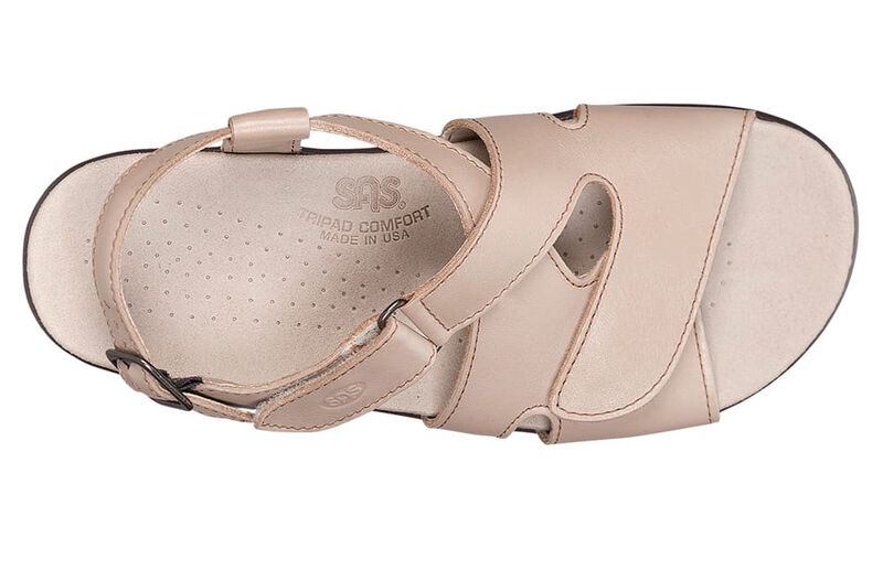 SAS Huggy Cross Strap Sandal Truffles Valentino s Comfort Shoes