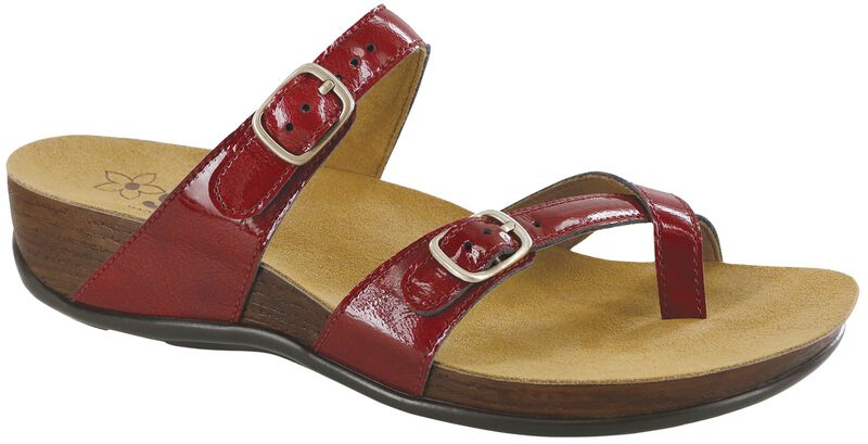 SAS Shelly Toe Loop Slide Sandal Lipstick Valentino s Comfort