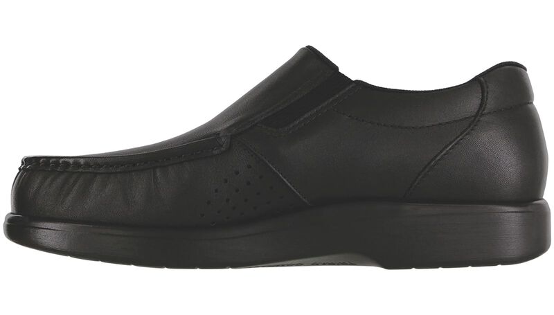 SAS Side Gore Slip On Loafer Black Smooth – Valentino's Comfort Shoes