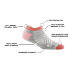 DarnTough Women's Run No Show Tab Ultra-Lightweight Running Sock