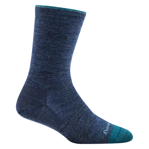 DarnTough Women's Solid Basic Crew Lightweight Lifestyle Socks