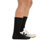 DarnTough Women's Solid Basic Crew Lightweight Lifestyle Socks
