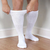 Foundation Air Cushion Diabetic Wide Calf Socks