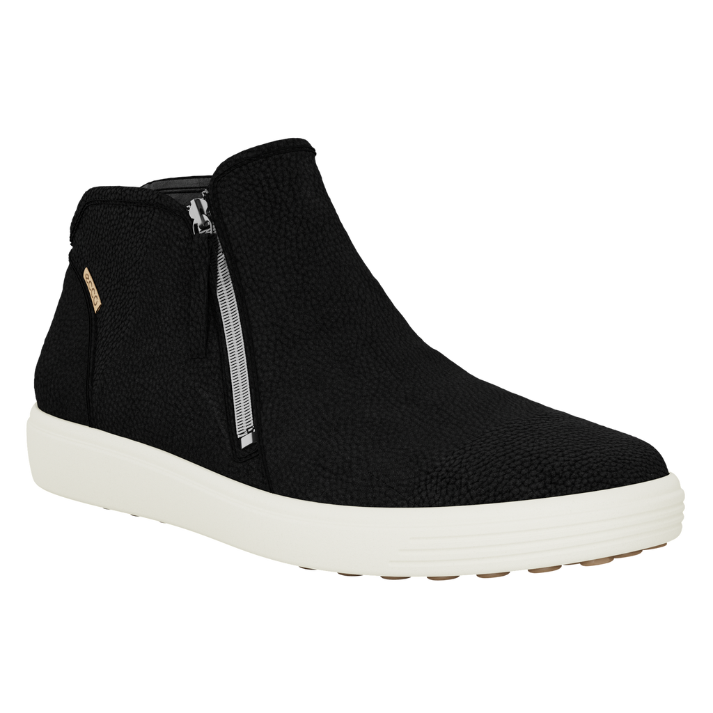 Ecco women's soft 7 on sale low cut zip fashion sneaker