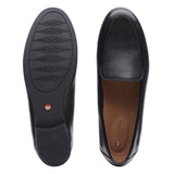 Clarks Un Blush Ease Loafer  - Black Leather