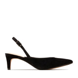 Clarks Laina55 Sling - Black Suede