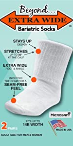 Beyond Extra Wide Bariatric Socks