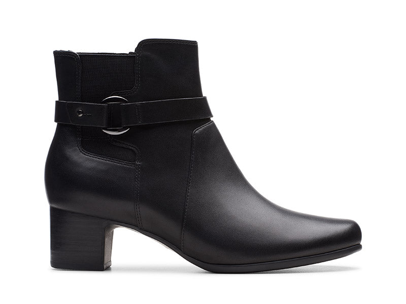 Clarks Un Damson - Black Leather â Valentino's Comfort Shoes