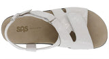 SAS Huggy Cross Strap Sandal- Vanilla