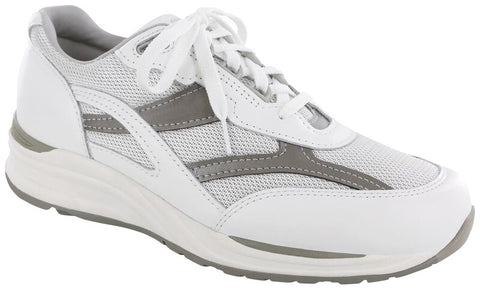 SAS Journey Mesh Lace Up Sneaker White/Gray