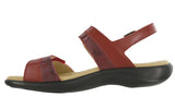 SAS Nudu Leather Sandal - Ruby/Cabernet