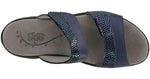 SAS Nudu Slide Leather Sandal - Navy