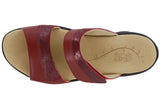 SAS Nudu Slide Leather Sandal - Ruby/Cabernet