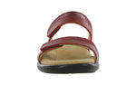 SAS Nudu Slide Leather Sandal - Ruby/Cabernet