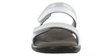 SAS Nudu Slide Leather Sandal - White/Silver