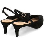 Clarks Laina55 Sling - Black Suede