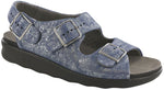 SAS Relaxed Heel Strap Sandal - Silver Blue