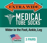Extra Wide Medical Tube Socks