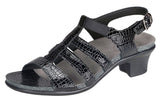 SAS Allegro Heel Strap Sandal - Black Croc