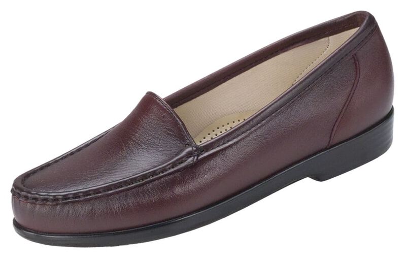 SAS Simplify Slip On Loafer - Antique Wine – Valentino's Comfort Shoes