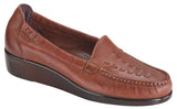 SAS Weave Slip On Loafer - Chestnut