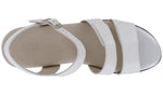 SAS Savanna Heel Strap Sandal - White Lizard