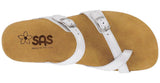 SAS Shelly Toe Loop Slide Sandal - Pearl White