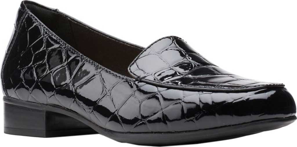 Clarks Juliet Lora - Black Croco – Valentino's Comfort Shoes