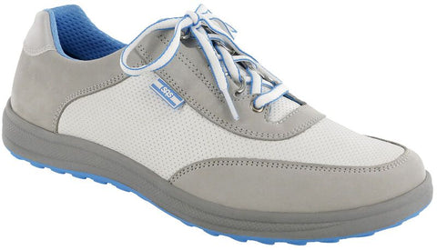 SAS Sporty Lace Up Sneaker - Gray/White